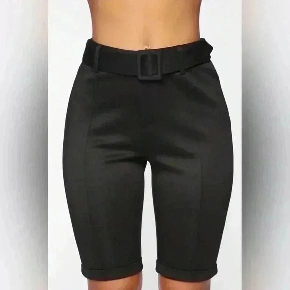 Fashion Nova walk in the park  biker trousers shorts - Picture 2 of 7